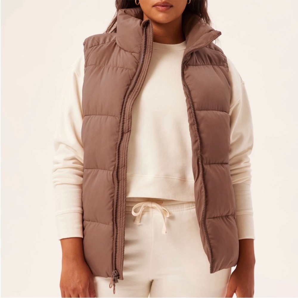 Girlfriend Collective Everyone Puff Zip Vest Jacket